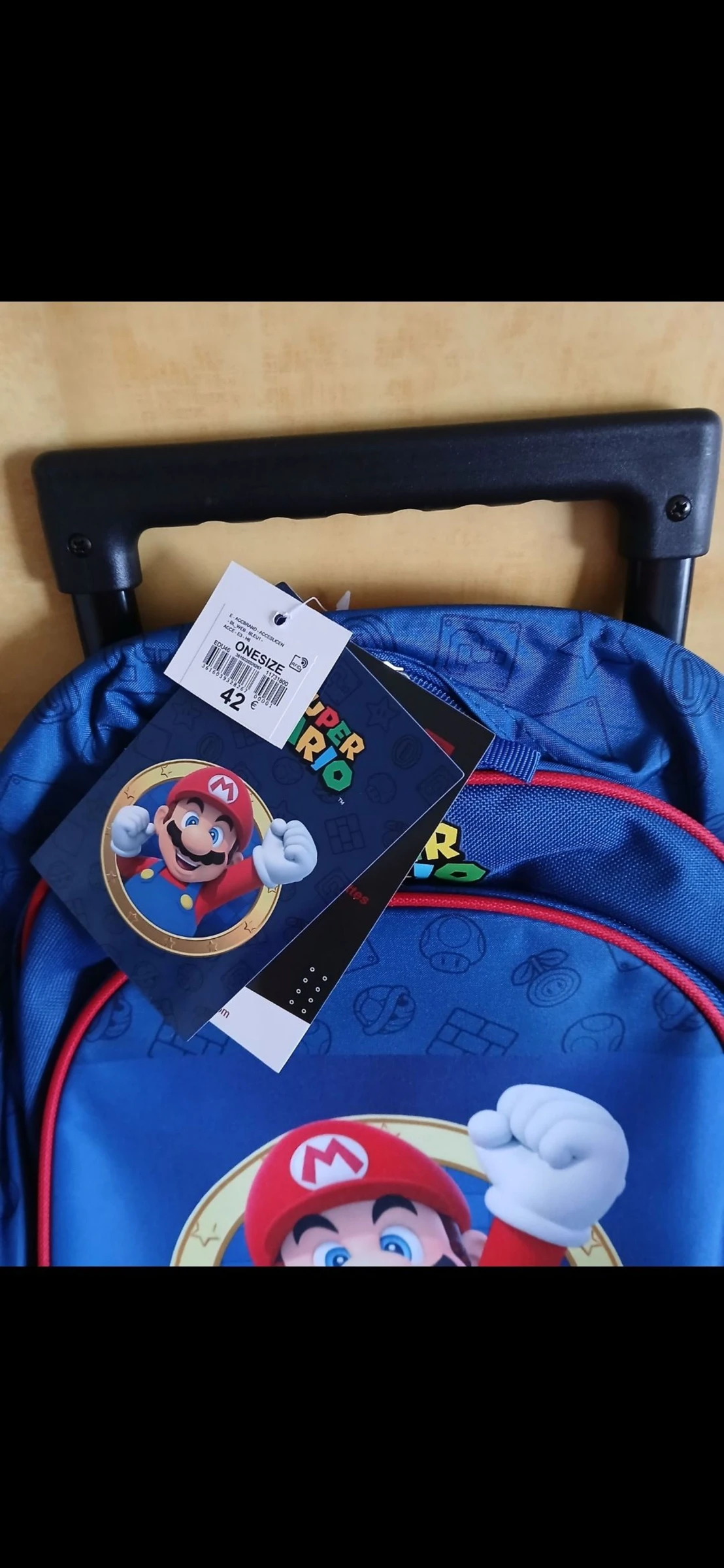 Mochila con ruedas para niño Mario Bros 30×50×18 cm – photo 2